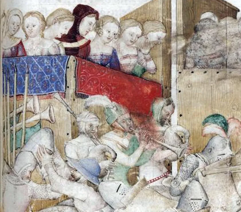 Particolare con i suonatori di cornamusa